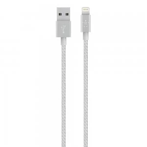 Image of Belkin Braided Lightning Cable Silver