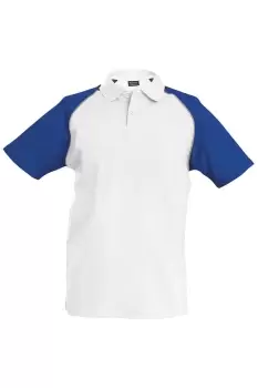 Image of Contrast Baseball Polo Shirt