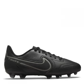Image of Nike Tiempo Legend Club Junior FG Football Boots - Black/IronGrey