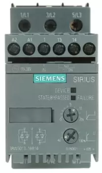 Image of Siemens 1.5 kW Soft Starter, 400 V ac, 3 Phase, IP20