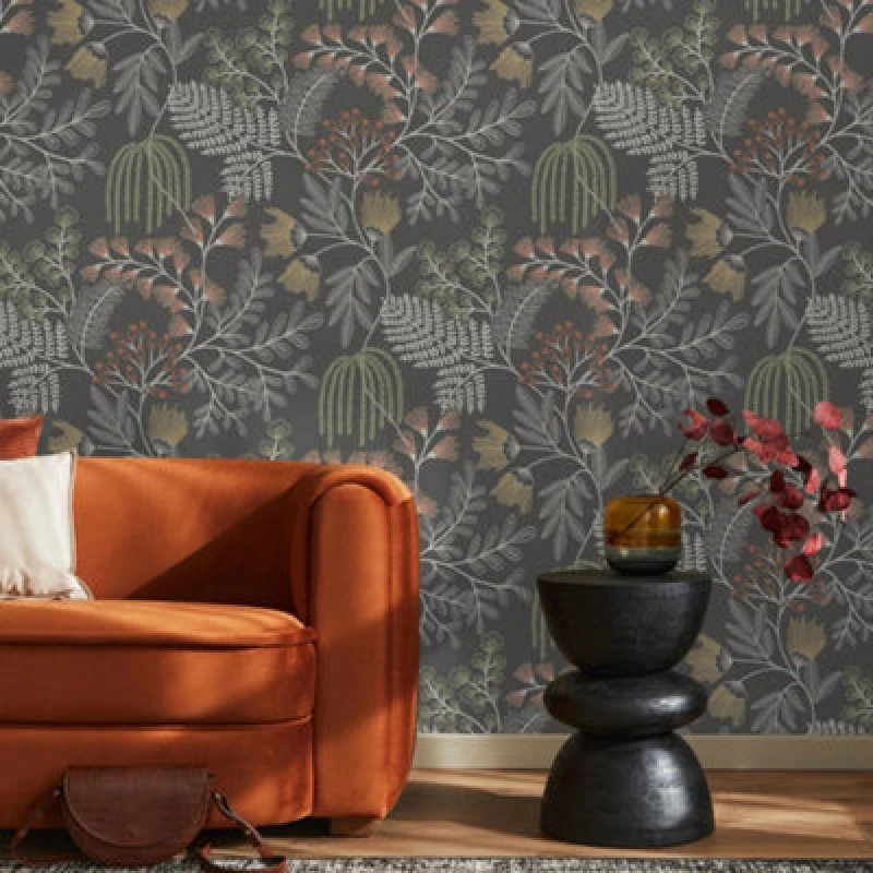 Image of Superfresco Easy Superfresco Easy Richmond Wallpaper in Black Size: 10000mm_x_520mm Black 10000mm_x_520mm Unisex 5011583795363