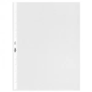 Image of Ecodesk Premium A4 Punched Pockets, Recyclable, Embossed, Pack of 30 - Outer Carton of 4