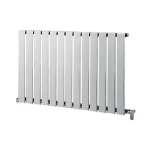 Image of Heating Style Merlo Horizontal Designer Radiator, White Chrome Effect (W)1030mm (H)600mm