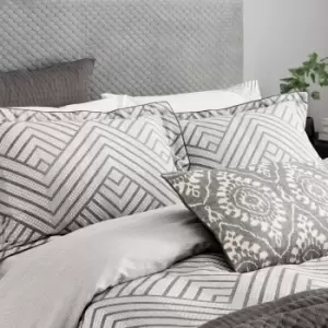 Image of Bedeck of Belfast Kayah Kingsize Duvet Cover, Charcoal