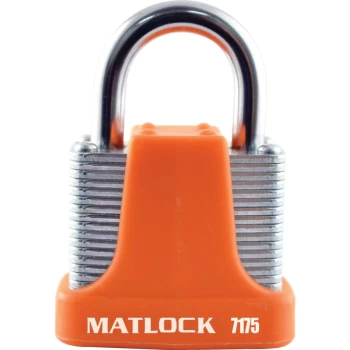 Image of Strong Orange Steel Keyed Alike Padlock - 40MM