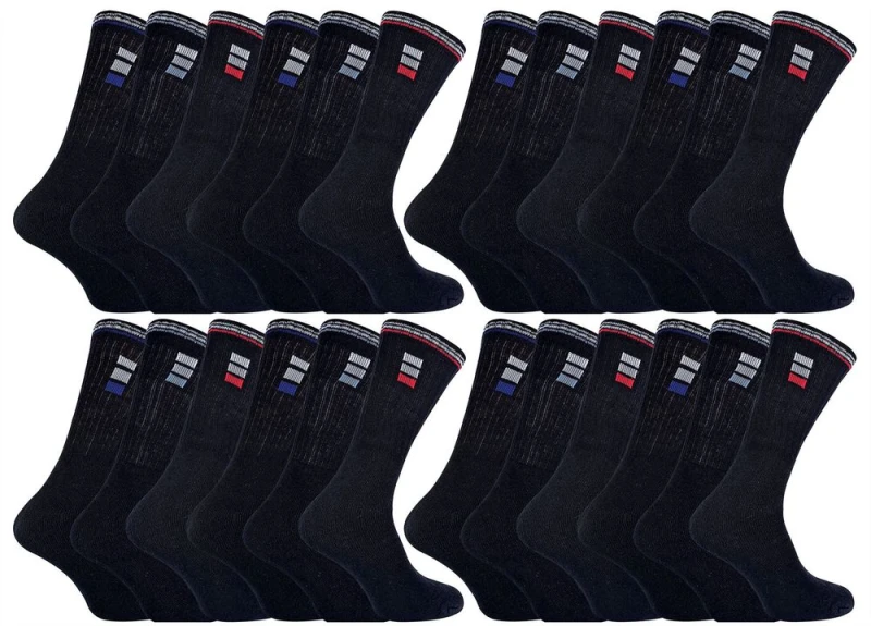 Image of Sock Snob Sock Snob Men 24 Pairs Multipack Classic Sport Breathable Socks in White Size: 11-14 White 11-14 Male 5060910924587