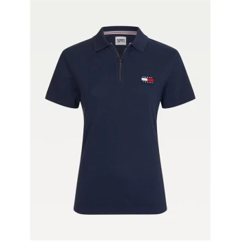 Image of Tommy Jeans Tommy Badge Polo Shirt - TWLGHT NAVY C87