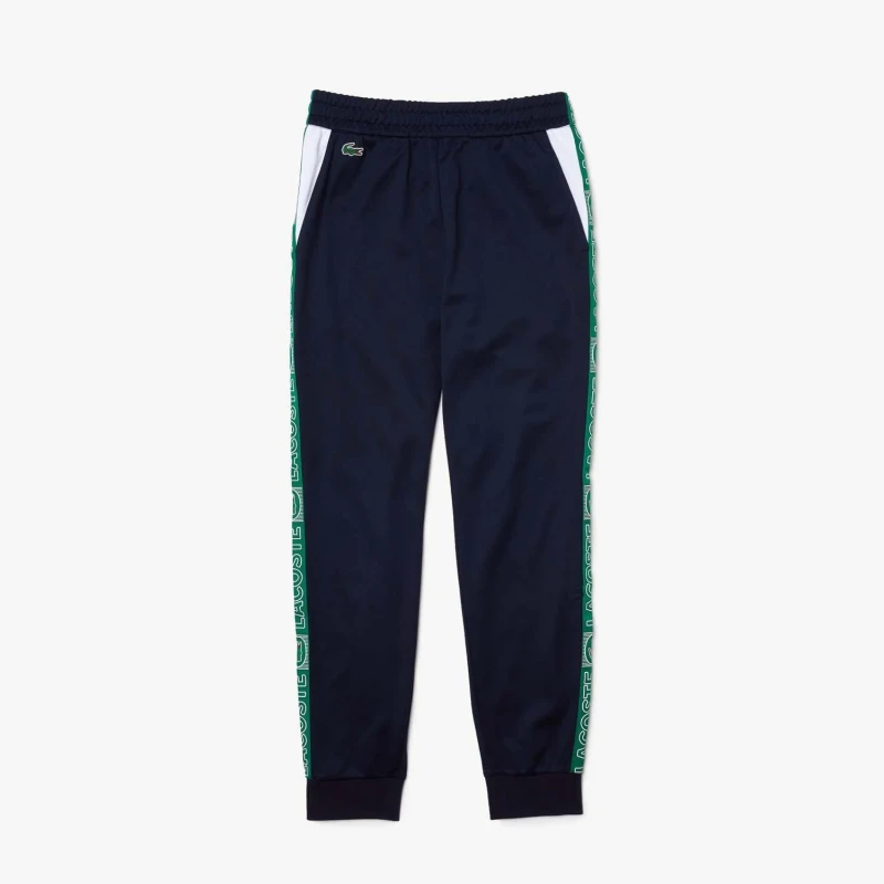 Image of Lacoste Sport Branded Bands Tracksuit Bottoms - Blue Blue XS