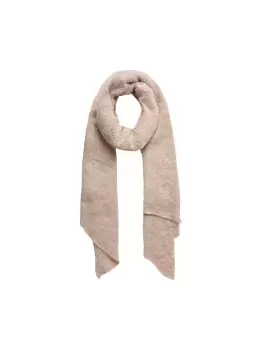 Image of PIECES Soft Knitted Long Scarf Women Pink