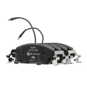 Image of ATE Brake pad set FIAT,PEUGEOT,CITROEN 13.0460-2863.2 425231,425457,77362236 77363956,77364447,9949552,425220,425457