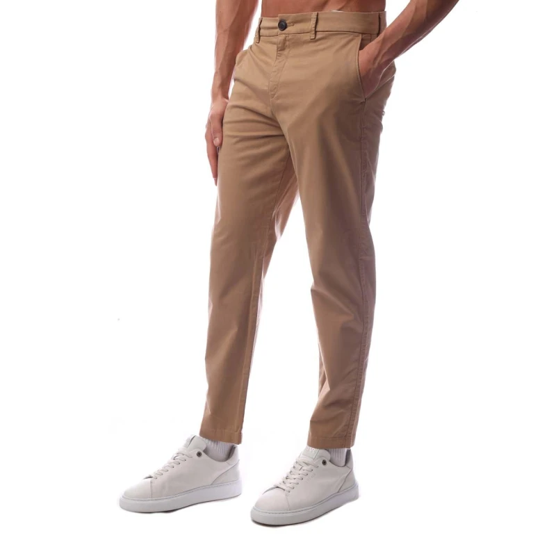 Image of Boss Womens Straight Leg Trousers Medium Beige female 6 (XS)