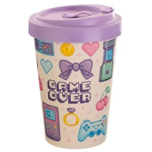 Image of Next Gen Game Over Reusable Screw Top Bamboo Composite Travel Mug