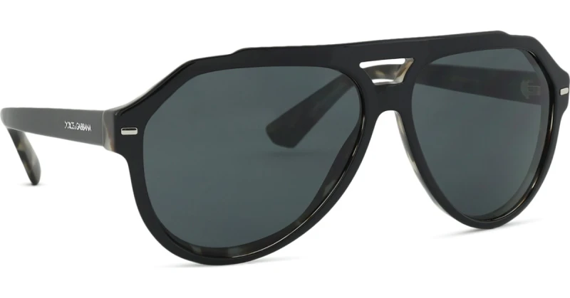 Image of Dolce & Gabbana Dolce & Gabbana 0Dg4452 Pilot Sunglasses Black VZKRQ Male