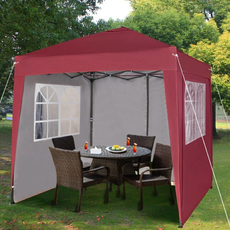 Image of MCC DIRECT Mcc Direct - Mcc Premier 2X2m Pop-up Gazebo waterproof coating layer Marquee Canopy ws red GZ2117