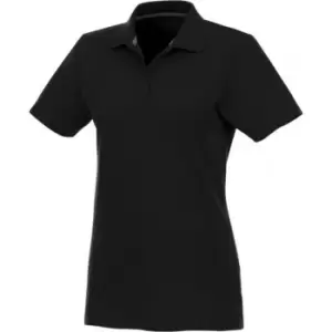 Image of Elevate Womens/Ladies Helios Short Sleeve Polo Shirt (S) (Black)
