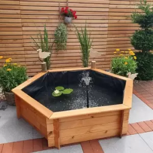 Image of Promex Raised Hexagon Garden Solar Pond Set