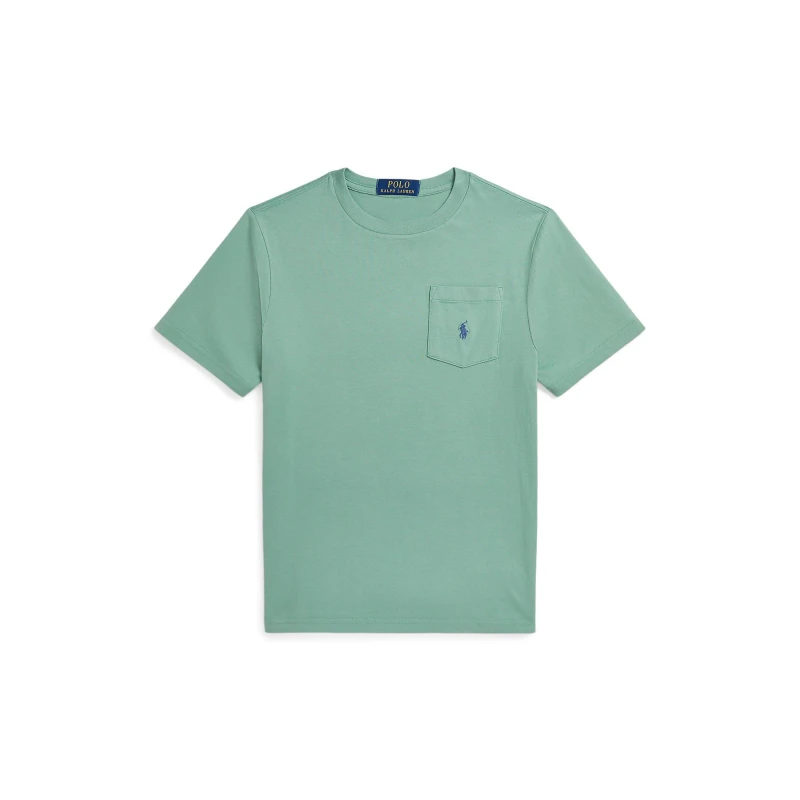 Image of Polo Ralph Lauren Pocket Logo T-Shirt Juniors - Green Green One Size