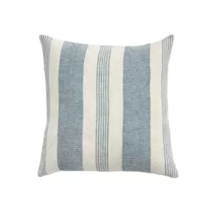 Image of Simply Organic Stripe Cushion Blue