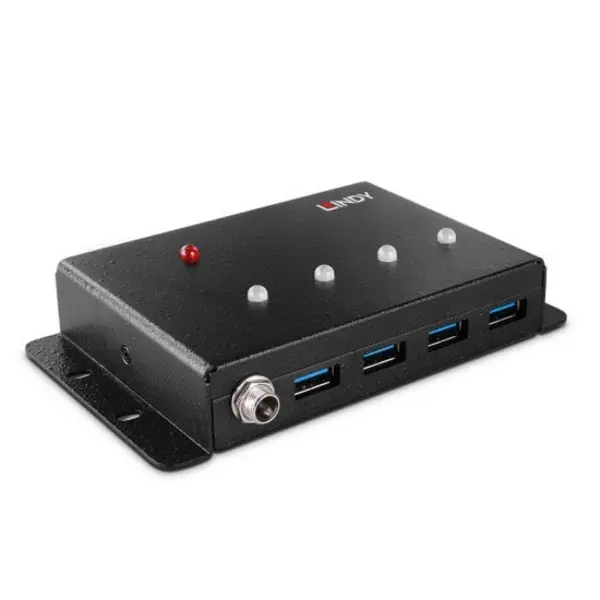 Image of Lindy 4 Port USB 3.0 Metal Hub