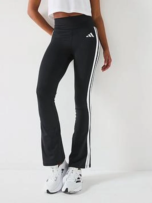 Image of Womens flare leggings adidas Optime Essentials 3-Stripes Noir Female S