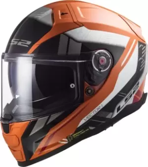Image of LS2 Vector II Stylus Helmet, black-orange Size M black-orange, Size M