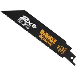 Image of DEWALT Extreme 2X Life Metal Cutting Reciprocating Saw Blades 305mm Pack of 5