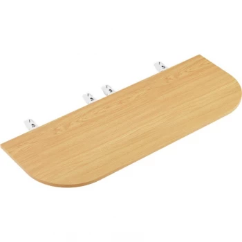 Image of 1600X600MM Bench Desk D End Meeting Point - White/Oak