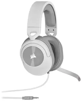 Image of CORSAIR HS55 SURROUND Wired Gaming Headset - White