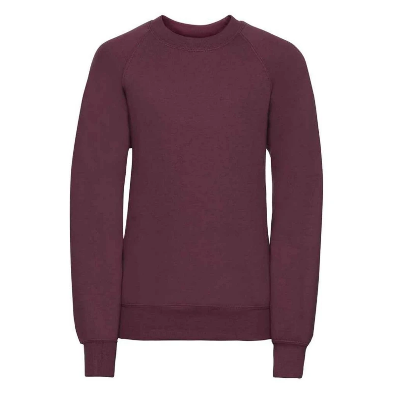 Image of JERZEES Plain Red Sweatshirt in Burgundy Size: 3-4 Years Burgundy Unisex 3-4 Years