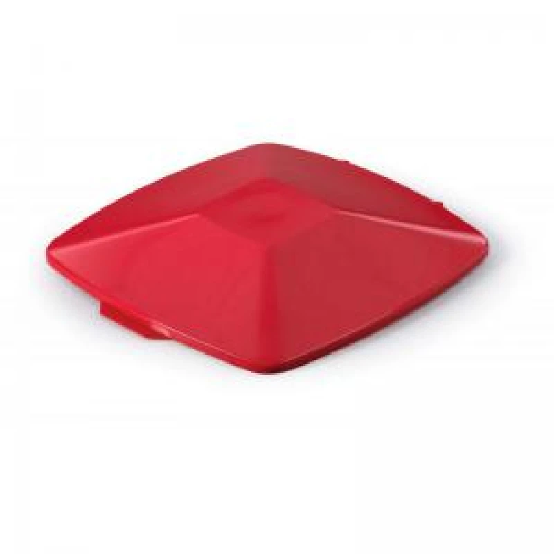 Image of Durable DURABIN Square 40L Hinged Lid - Strong Recycling Waste Bin Lid - Red Red unisex