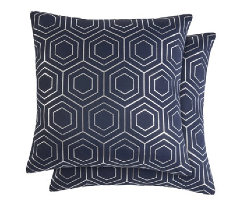 Image of Element Cushion Cover In Navy Blue