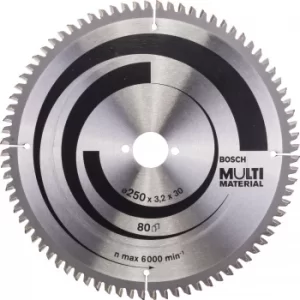Image of Bosch Multi Material Cutting Saw Blade 250mm 80T 30mm