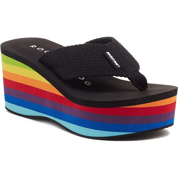 Image of Rocket Dog Womens Crush Webbing Wedge Open Toe Sandals UK Size 8 (EU 41)