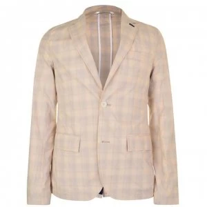 Image of DKNY Check Blazer - Washed Stone