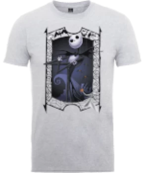 Image of Disney The Nightmare Before Christmas Jack Skellington Zero Pose Grey T-Shirt - S - Grey