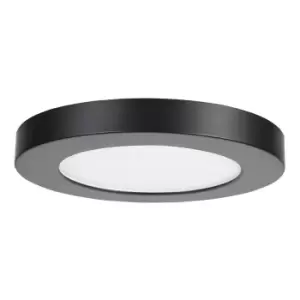Image of Spa 139mm Tauri LED Flush Ceiling Light Ring Satin Black