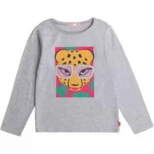 Image of Billieblush Kids Girl Grey Tshirt - Grey