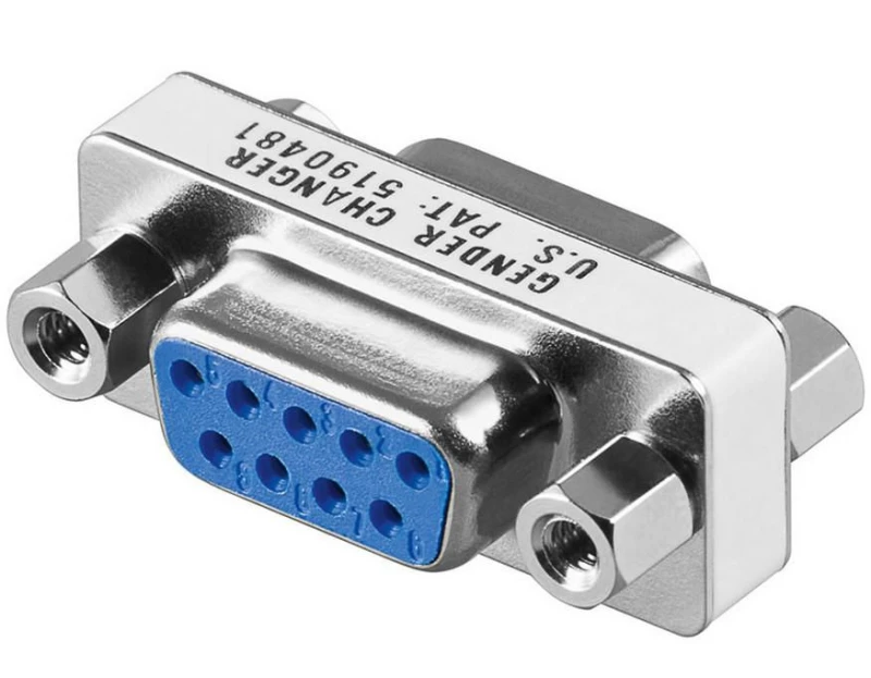 Image of Microconnect MOD9F9F cable gender changer DB9 Blue