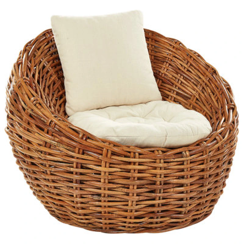 Image of Beliani Garden Chair Lerici Rattan Natural
