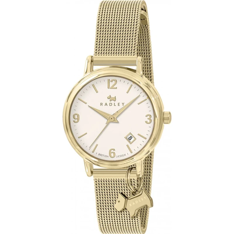Image of Radley RY4638 Womens (27mm) White Dial / Gold-Tone Steel Watch