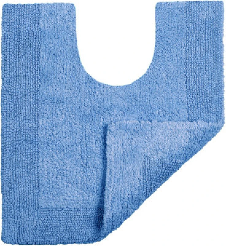 Image of Allure Bath Fashions Elegance Reversible Heavyweight Pedestal Mat - Cornish Blue