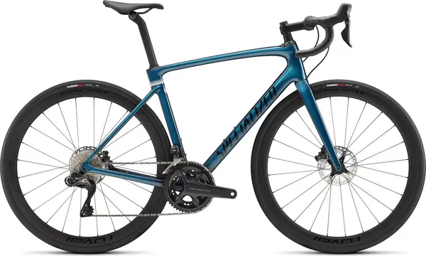 Image of Specialized 2022 Roubaix Expert Road Bike 58 Teal Tint/ Ice Papaya/ Black Reflective