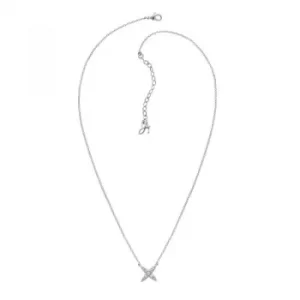 Image of Ladies Adore Silver Plated 4 Point Star Necklace