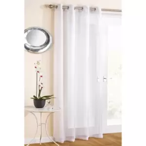 Image of Royal Textured Eyelet Glitter Voile Curtain