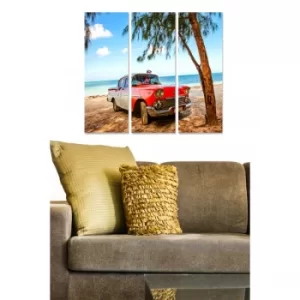 Image of MDF548372638 Multicolor Decorative MDF Painting (3 Pieces)