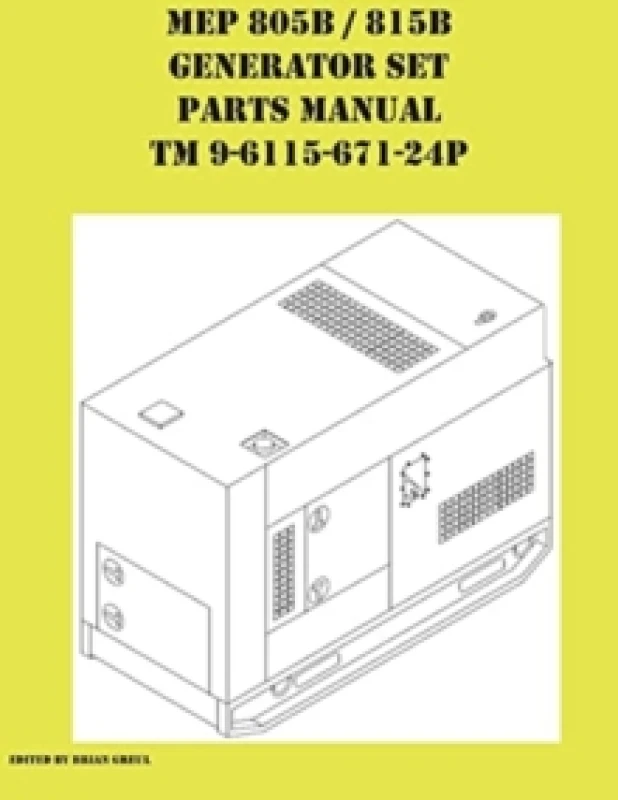 Image of MEP 805B / 815B Generator Set Repair Parts Manual TM 9-6115-671-24P Paperback / softback