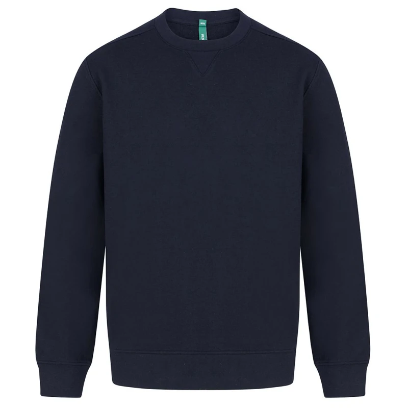 Image of Henbury Mens Plain Sweatshirt in Navy Size: XS Navy Male XS