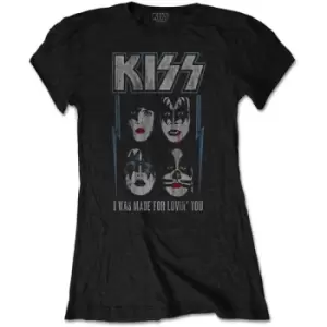 Image of KISS - Made For Lovin' You Ladies X-Small T-Shirt - Black