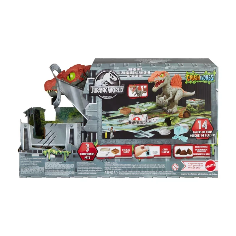 Image of Jurassic World Jurassic World Crushivores Spinosaurus Cage Crasher Dinosaur