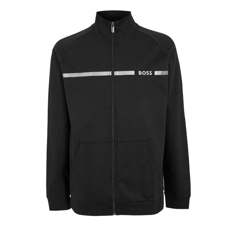 Image of Boss Mens Hooded Pull Over Hoodie Black male S